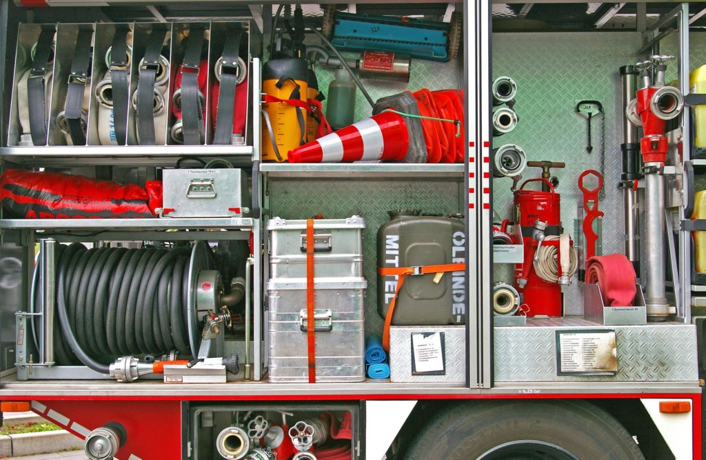 Bild von Ausrüstung eines Feuerwehrfahrzeuges