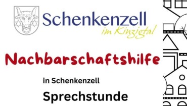 Bild von einem Schriftzug: Sprechstunde Nachbarschaftshilfe in Schenkenzell