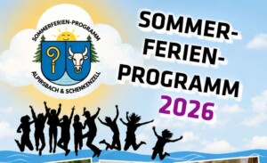Bild vom Plakat Sommerferienprogramm 2026 mit Wappen der Stadt Alpirsbach und der Gemeinde Schenkenzell